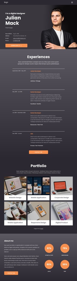 I Am A Digital Designer - Creative Multipurpose HTML5 Template