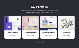 My amazing design portfolio - CSS Template by Nicepage