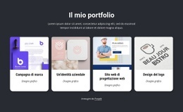 Il Mio Fantastico Portfolio Di Design - Costruttore Di Siti Web Professionale