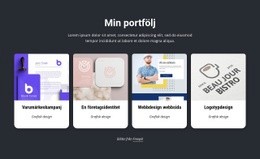 HTML-Landning För Min Fantastiska Designportfölj