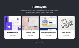 Harika Tasarım Portföyüm - Güzel Renk Koleksiyonu Şablonu