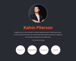 Hakkımda Düğmeli Blok Için En Yaratıcı WordPress Teması