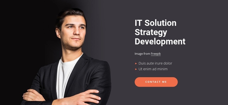 Effective IT solutions One Page Template