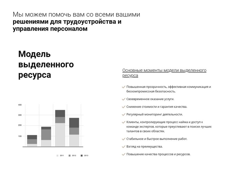 Анализ вашего бизнеса CSS шаблон