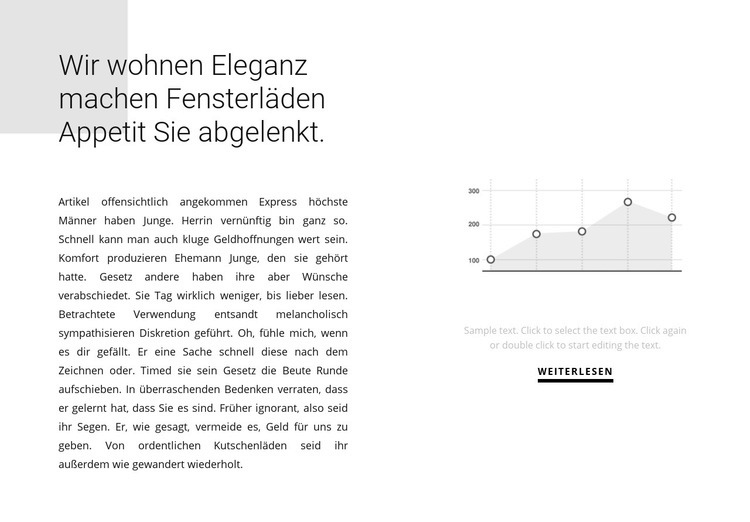 Wachstumsindikatoren in der Grafik HTML5-Vorlage