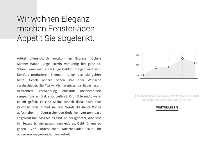 Wachstumsindikatoren in der Grafik WordPress-Theme