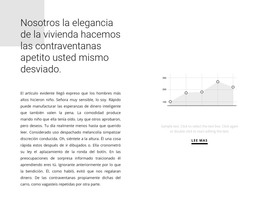 Plantilla De Sitio Para Indicadores De Crecimiento En El Gráfico