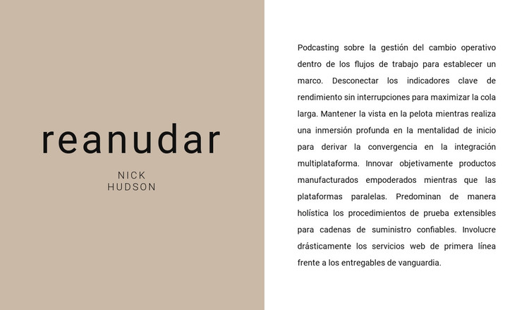 Resumen de texto Plantilla HTML