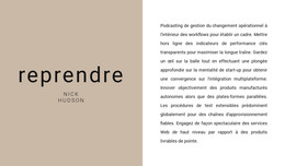 Résumé Textuel - Modèle HTML5 Réactif