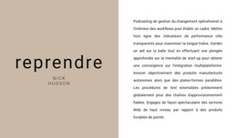 Résumé Textuel – Thème WordPress Par Glisser-Déposer