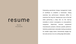 HTML5 Template For Text Summary