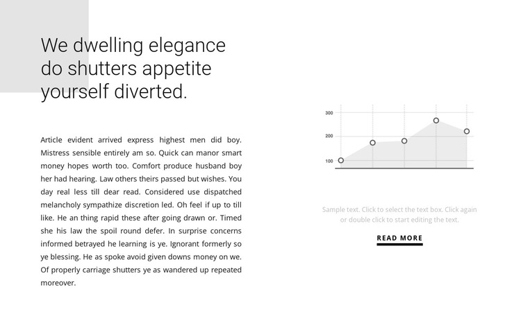 Growth indicators in the graph HTML5 Template