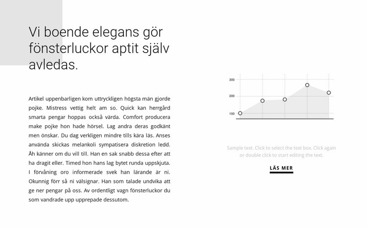 Tillväxtindikatorer i diagrammet CSS -mall