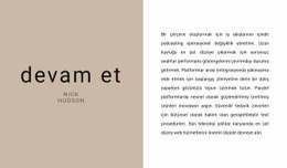 Metin Özeti Şablon