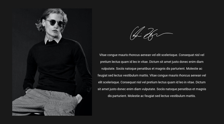 Men's fashion trendsetter Website Design