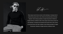 Men'S Fashion Trendsetter - Website Mockup