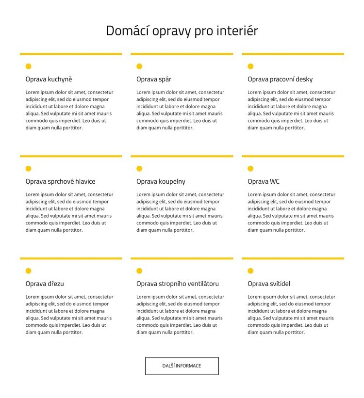 Servis pro údržbu domu Téma WordPress