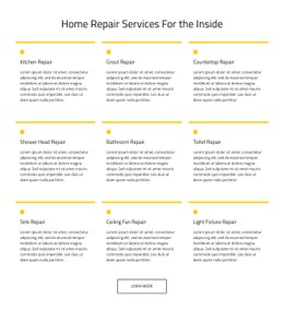Page HTML For Home Maintenance Service