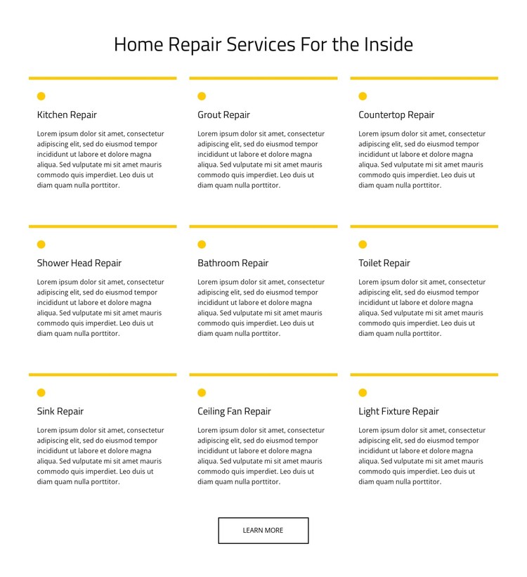 Home maintenance service CSS Template