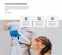 Zahnbehandlung - Responsives Website-Design