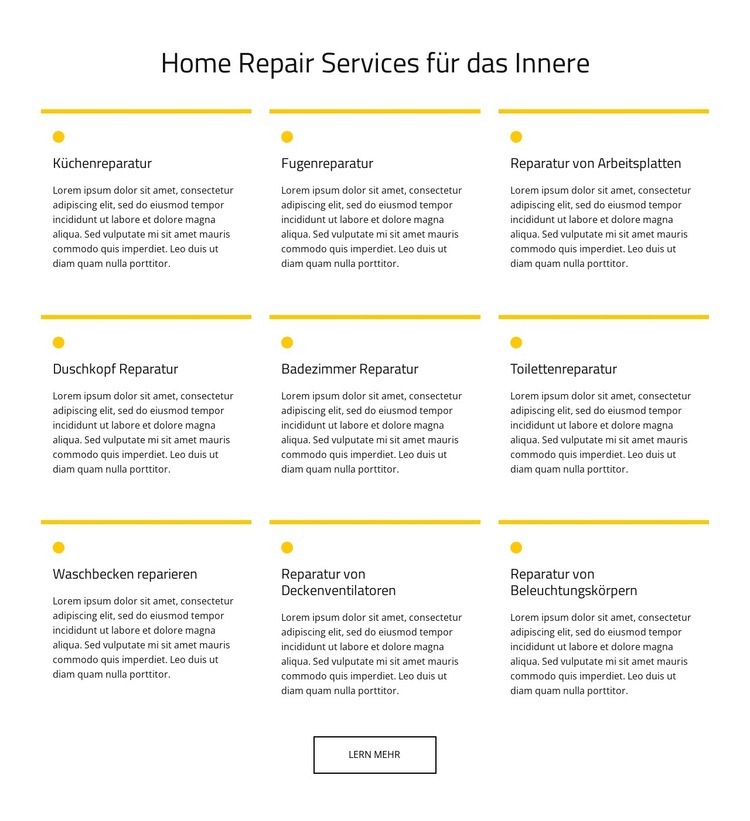 Hauswartungsdienst Website design