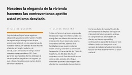 Título Y Texto En Tres Columnas: Creador De Sitios Web Para Cualquier Dispositivo