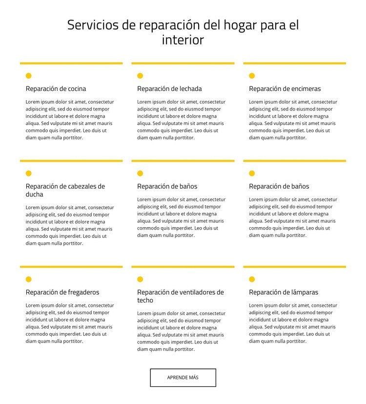 Servicio de mantenimiento del hogar Plantilla