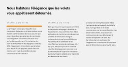 Titre Et Texte En Trois Colonnes - Conception De Sites Web Réactifs