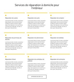 Service D'Entretien À Domicile - Modèle De Maquette De Site Web