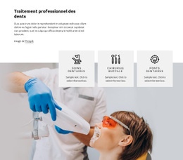 Maquette De Site Web Premium Pour Traitement Des Dents
