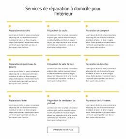 Service D'Entretien À Domicile - Modèle D'Une Page Gratuit