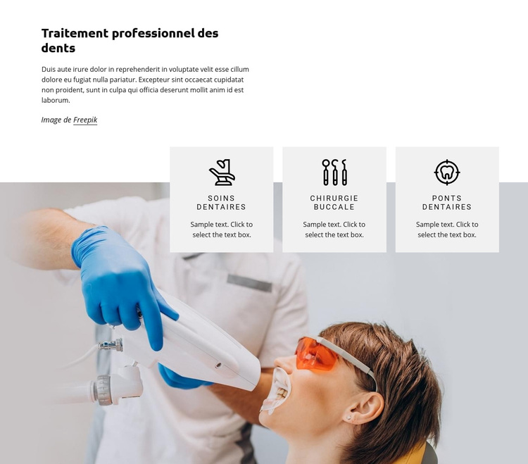 Traitement des dents Thème WordPress