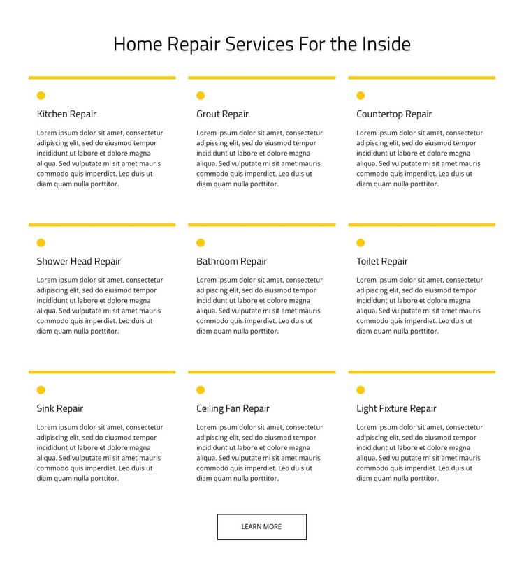 Home maintenance service HTML Template