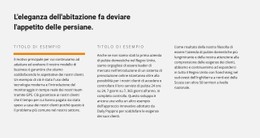 Colonna Del Modello Di Griglia CSS Per Titolo E Testo In Tre Colonne