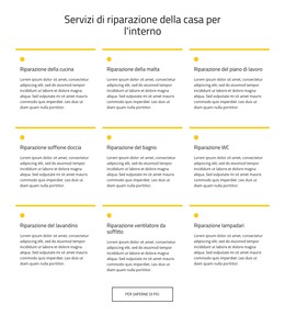 Servizio Di Manutenzione Della Casa - Modello Di Pagina HTML