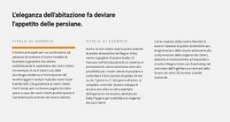 Tema HTML5 Per Titolo E Testo In Tre Colonne