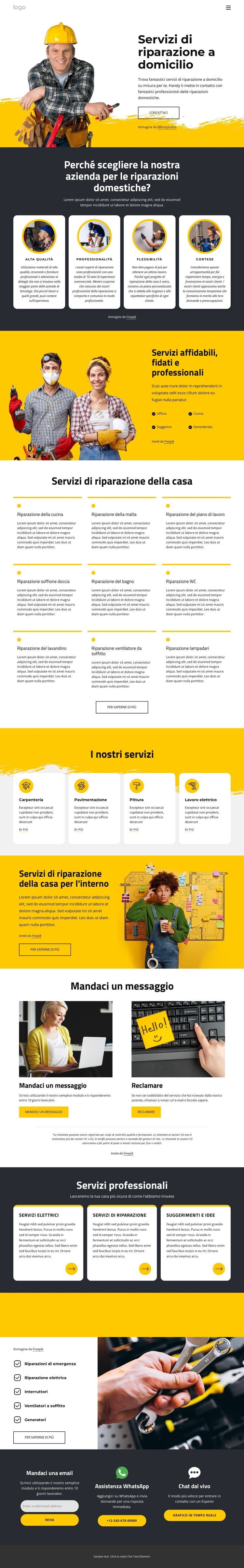 Riparazione domestica locale Tema WordPress