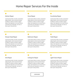 Home Maintenance Service - Free One Page Template