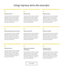 HTML Strony Dla Usługa Utrzymania Domu