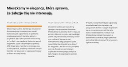 Kolumna Szablonu Siatki CSS Dla Tytuł I Tekst W Trzech Kolumnach