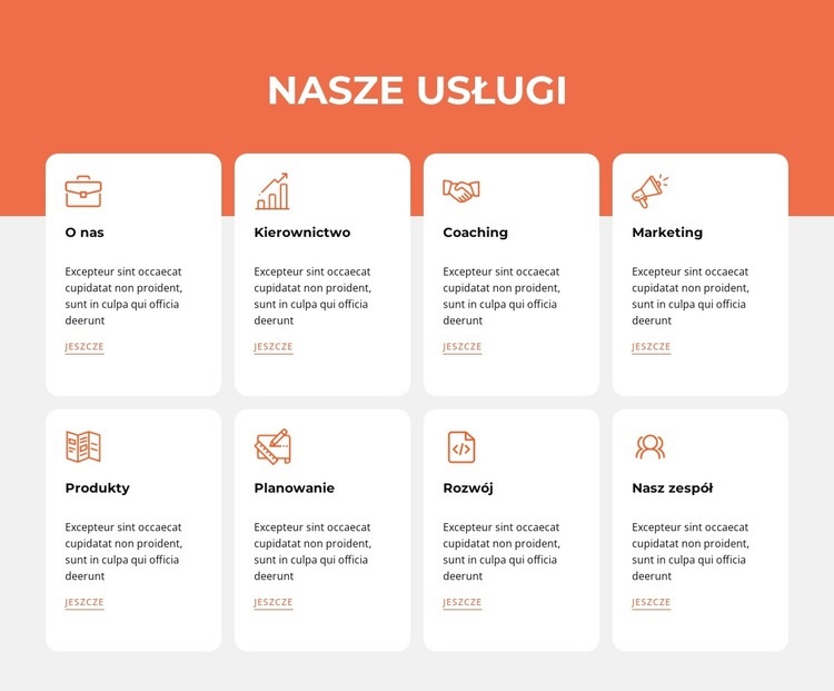 Marketing, projektowanie i inne Szablon HTML5