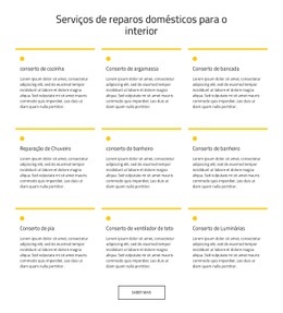 Serviço De Manutenção Em Casa - HTML Generator Online