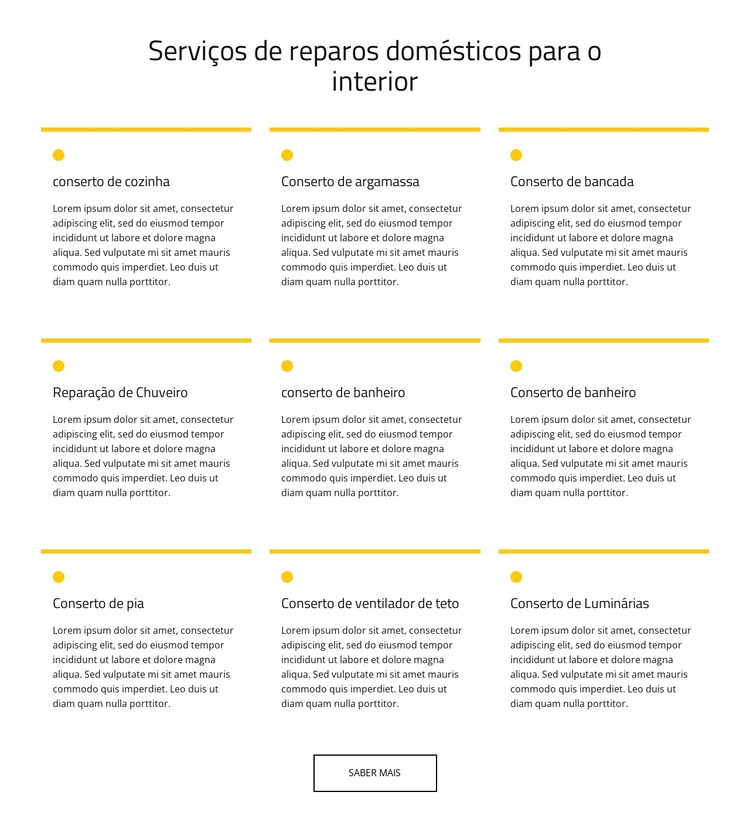 serviço de manutenção em casa Template CSS