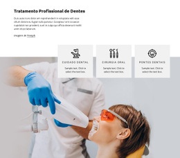 Tratamento De Dentes - Modelo HTML5 Responsivo