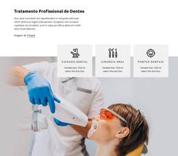 Tratamento De Dentes - Modelo De Design De Site