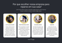 Serviços Domésticos Confiáveis - Modelo Profissional De Uma Página