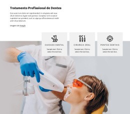 Tratamento De Dentes - Página De Destino Profissional