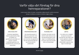 Pålitliga Hemtjänster Flexbox-Mall