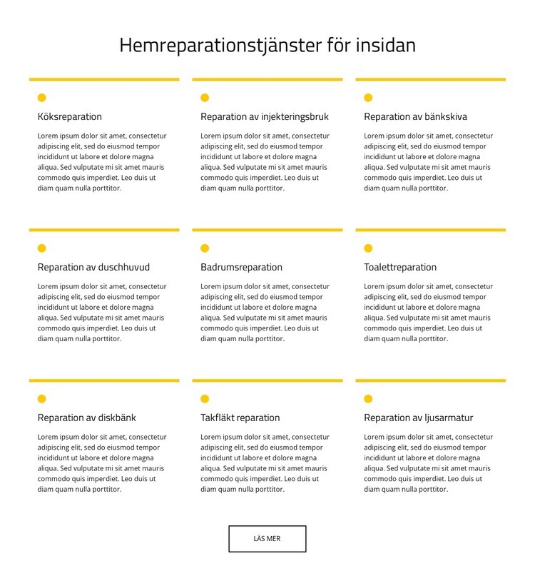 Hemunderhållstjänst Hemsidedesign