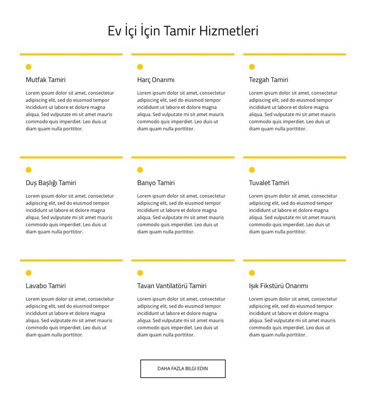 Evde bakım hizmeti Web sitesi tasarımı